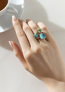 Pomellato Nudo Maxi Ring Blue Topaz - Luce Jewelry