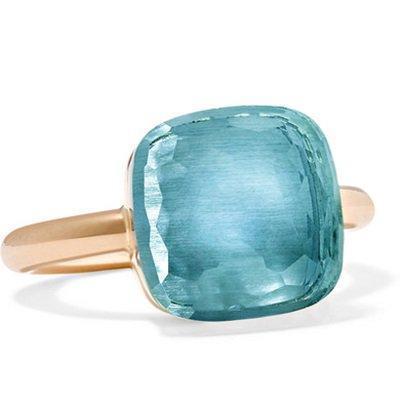 Pomellato Nudo Maxi Ring Blue Topaz - Luce Jewelry