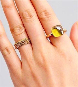 Pomellato Nudo Maxi Ring Lemon Quartz - Luce Jewelry