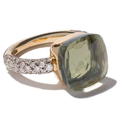 Pomellato Nudo Maxi Ring Prasiolite Diamond - Luce Jewelry