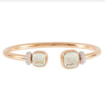 Load image into Gallery viewer, Pomellato Nudo Open Bangle Prasiolites Diamonds - Luce Jewelry
