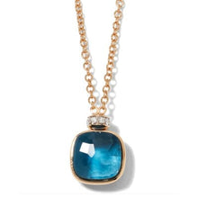 Load image into Gallery viewer, Pomellato Nudo Pendant London Blue Topaz Diamond 70cm - Luce Jewelry
