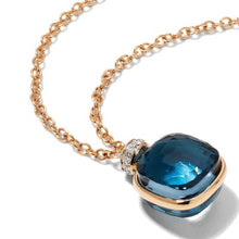 Load image into Gallery viewer, Pomellato Nudo Pendant London Blue Topaz Diamond 70cm - Luce Jewelry
