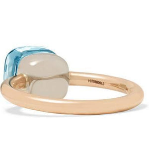 Pomellato Nudo Petit Ring Blue Topaz - Luce Jewelry