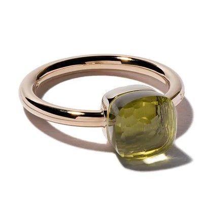 Pomellato Nudo Petit Ring Lemon quartz - Luce Jewelry