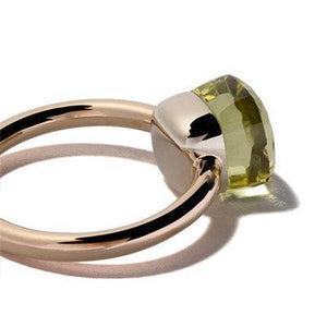 Pomellato Nudo Petit Ring Lemon quartz - Luce Jewelry