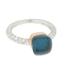 Load image into Gallery viewer, Pomellato Nudo Petit Ring London Blue Topaz Diamond - Luce Jewelry
