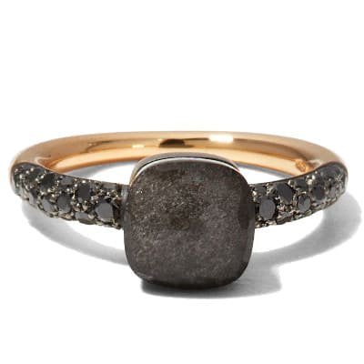 Pomellato Nudo Petit Ring Obsidian Black Diamond - Luce Jewelry