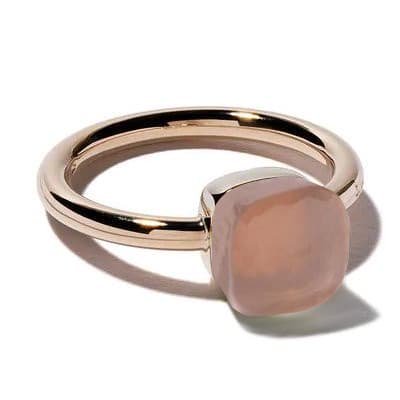 Pomellato Nudo Petit Ring Rose Quartz - Luce Jewelry