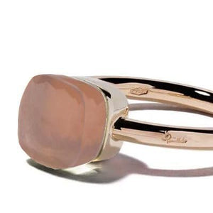 Pomellato Nudo Petit Ring Rose Quartz - Luce Jewelry