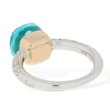 Load image into Gallery viewer, Pomellato Nudo Petit Ring Sky Blue Topaz Diamond - Luce Jewelry
