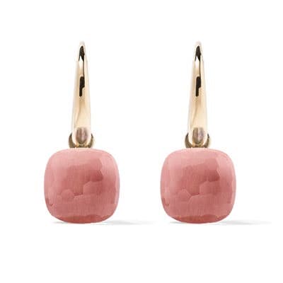 Pomellato Nudo Petit Sway Earrings Rose Quartz - Luce Jewelry