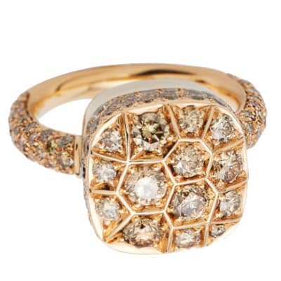 Pomellato Nudo Solitaire Assoluto Ring Brown Diamond - Luce Jewelry