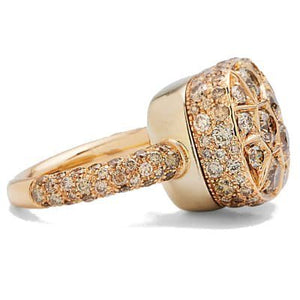 Pomellato Nudo Solitaire Assoluto Ring Brown Diamond - Luce Jewelry