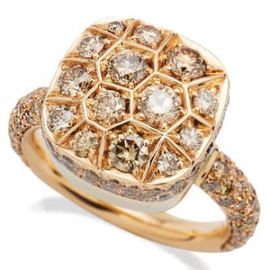 Pomellato Nudo Solitaire Assoluto Ring Brown Diamond - Luce Jewelry