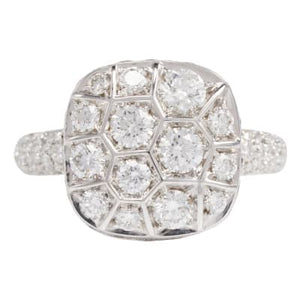 Pomellato Nudo Solitaire Assoluto Ring White Diamonds - Luce Jewelry