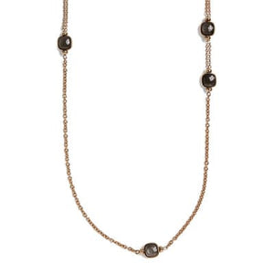 Pomellato Nudo Station Necklace Obsidian - Luce Jewelry