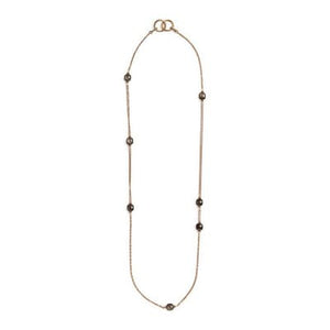 Pomellato Nudo Station Necklace Obsidian - Luce Jewelry