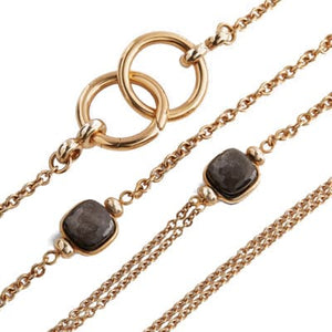 Pomellato Nudo Station Necklace Obsidian - Luce Jewelry