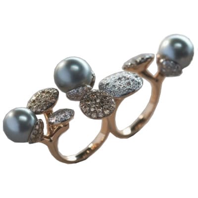 Pomellato Sabbia Between-The-Finger Rings - Luce Jewelry