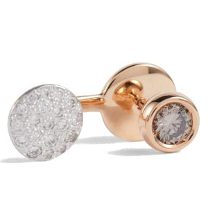 Pomellato Sabbia Earring White And Brown Diamonds - Luce Jewelry