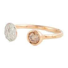 Load image into Gallery viewer, Pomellato Sabbia Open Ring White And Brown Diamonds - Luce Jewelry
