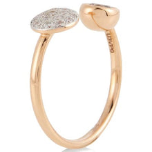 Load image into Gallery viewer, Pomellato Sabbia Open Ring White And Brown Diamonds - Luce Jewelry
