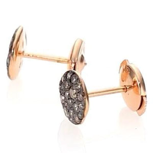 Pomellato Sabbia Stud Earrings Brown Diamond - Luce Jewelry