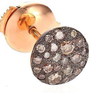 Pomellato Sabbia Stud Earrings Brown Diamond - Luce Jewelry